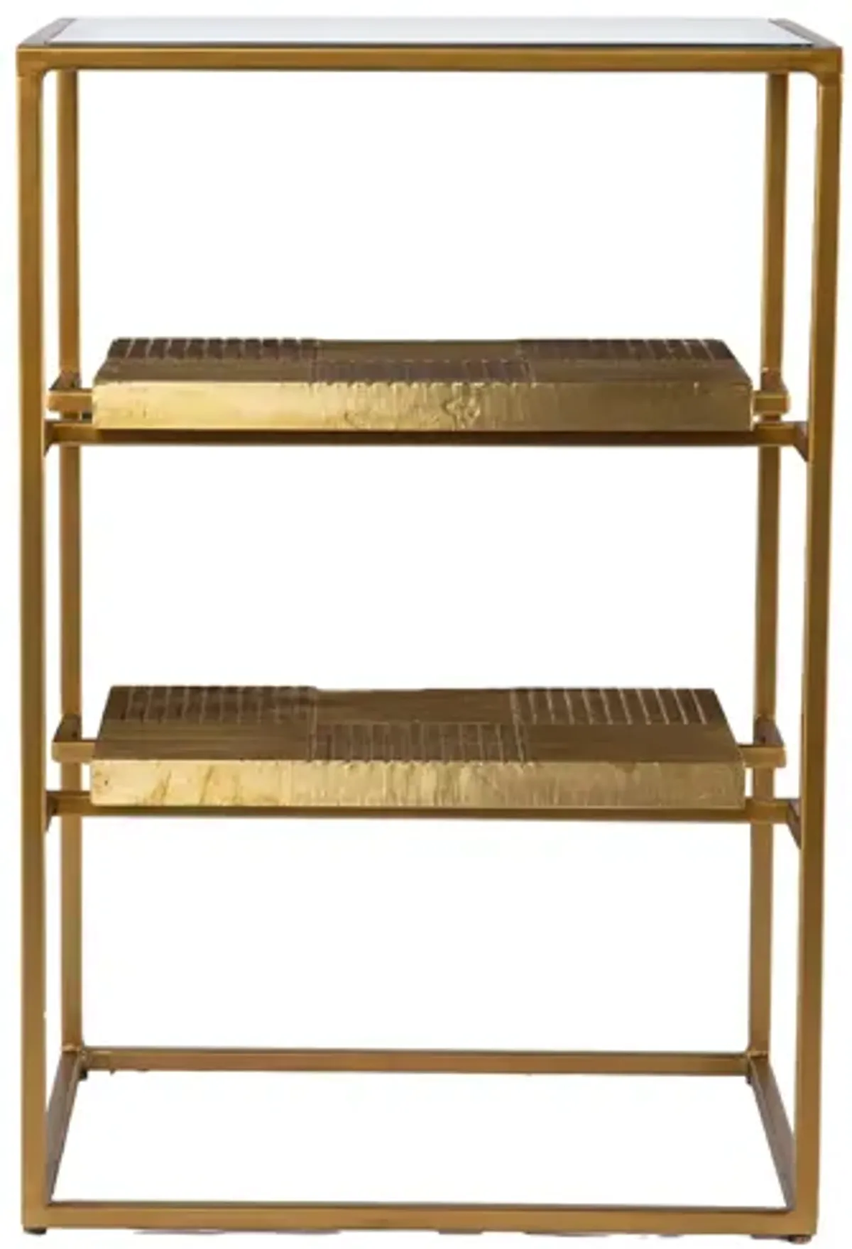 Slough Accent Table in Brass by SEI Furniture