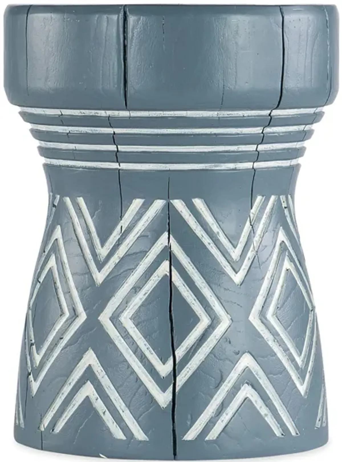 Commerce & Market Carved Stump Side Table