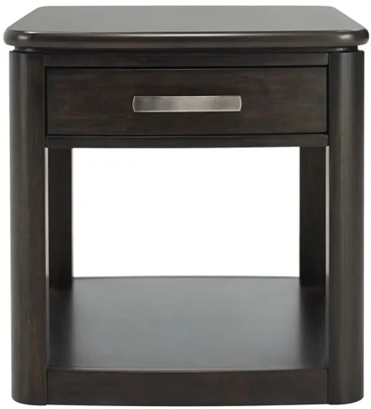 Dimitri End Table in Dark Brown by Davis Intl.