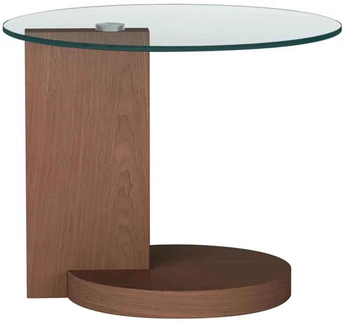 Baqueira Lamp Table in Walnut by Chintaly Imports