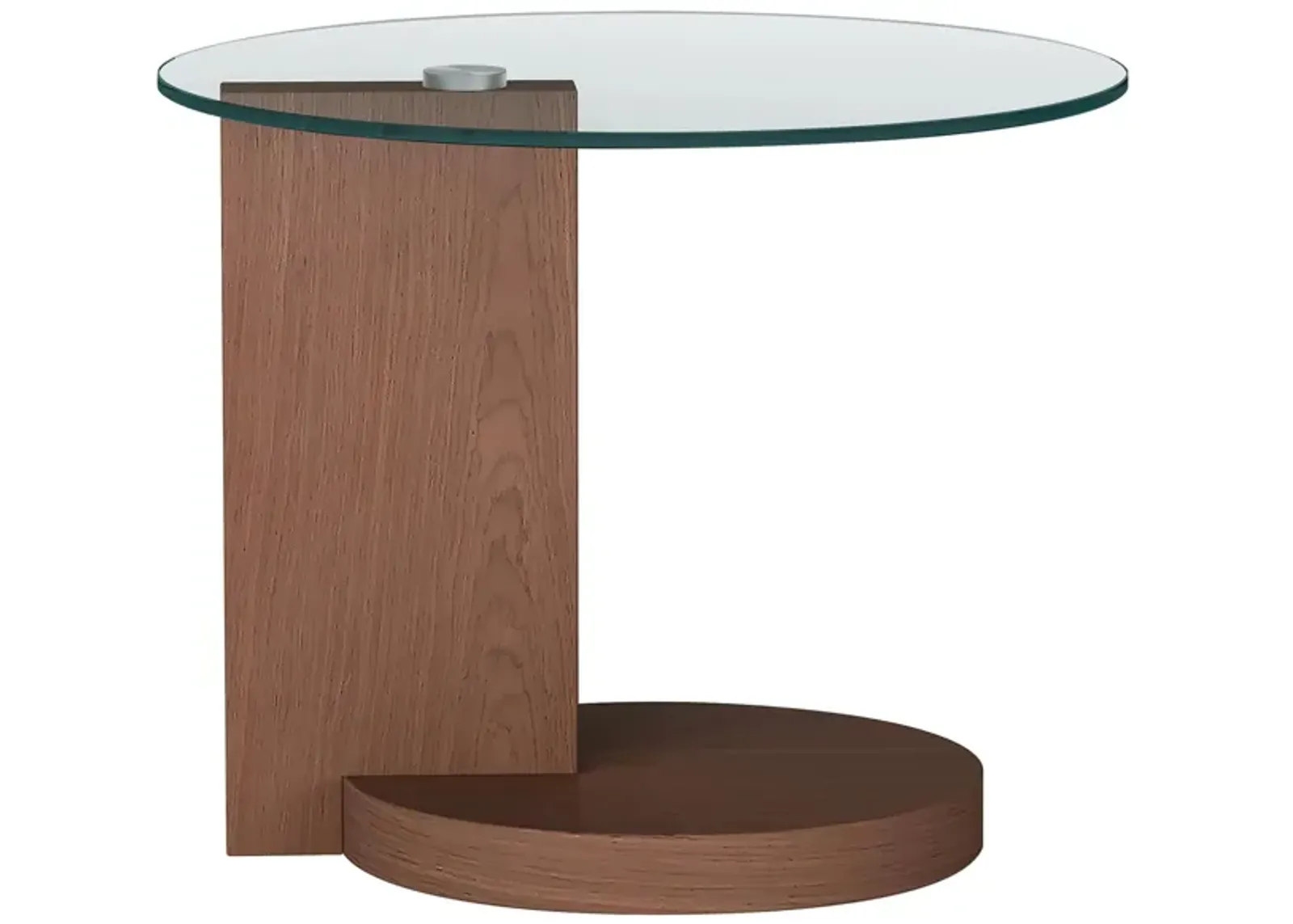 Baqueira Lamp Table in Walnut by Chintaly Imports