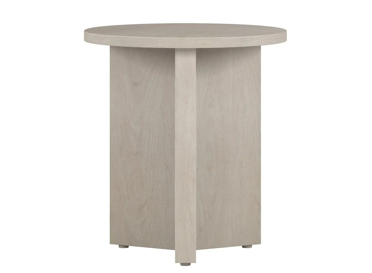 Anders Side Table in Alder White by Hudson & Canal