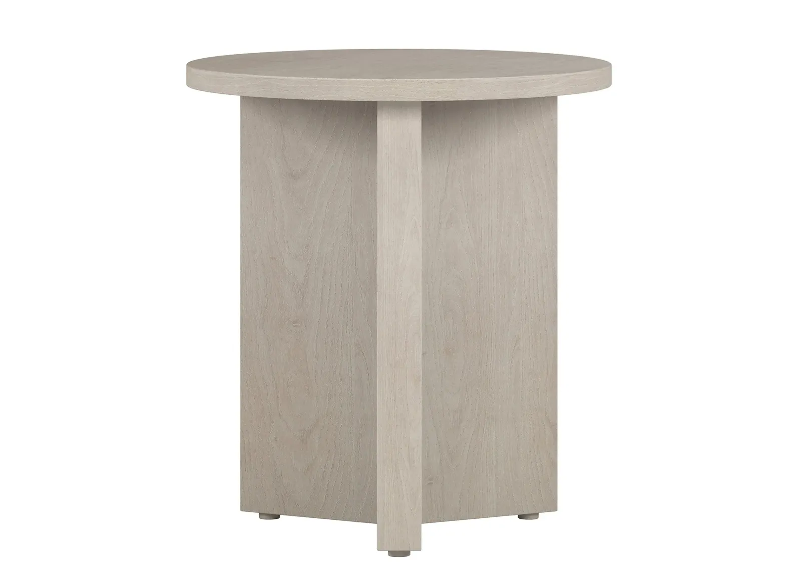 Anders Side Table in Alder White by Hudson & Canal