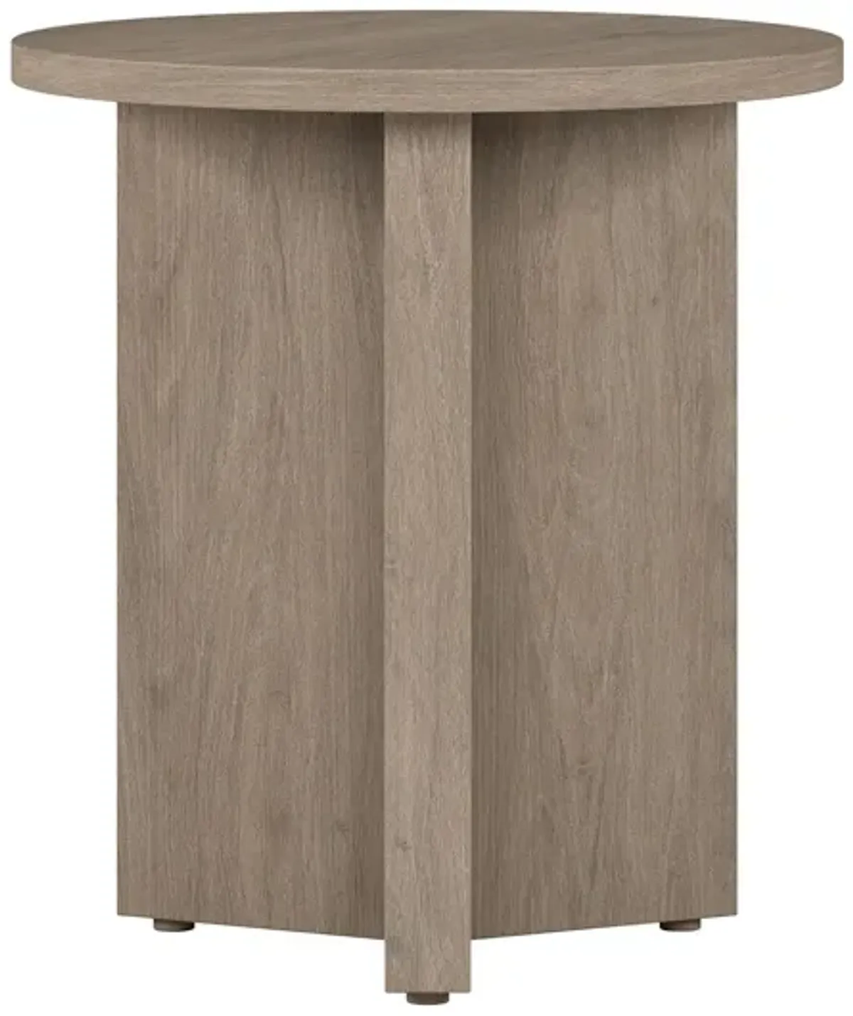 Anders Side Table in Antiqued Gray Oak by Hudson & Canal