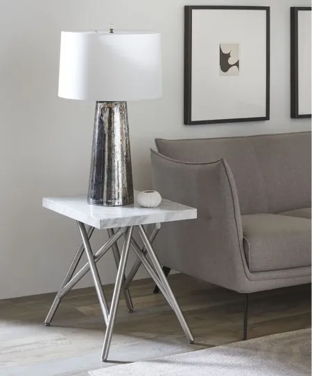 Coral End Table in Marble by Bellanest