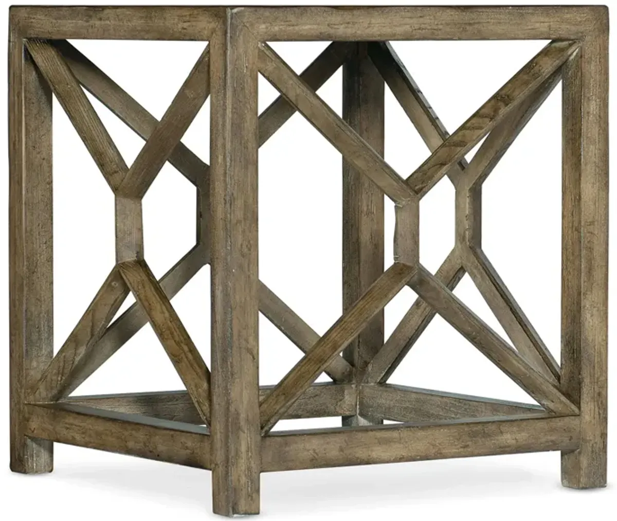 Sundance Square End Table in Brown by Hooker Furniture