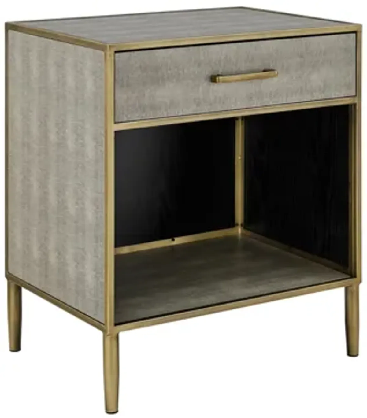 Arista Faux Shagreen Side End Table