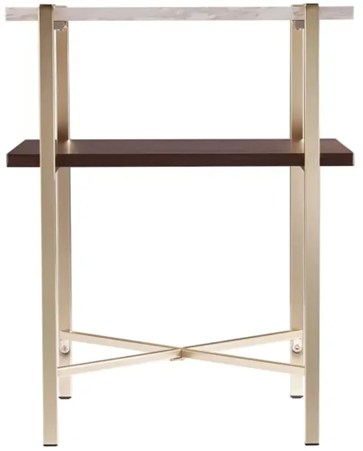 Hornsby End Table in Brass by SEI Furniture