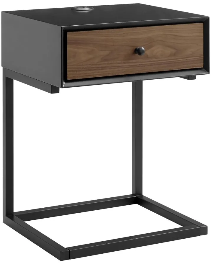 Daeg Smart Side Table in Black by EuroStyle