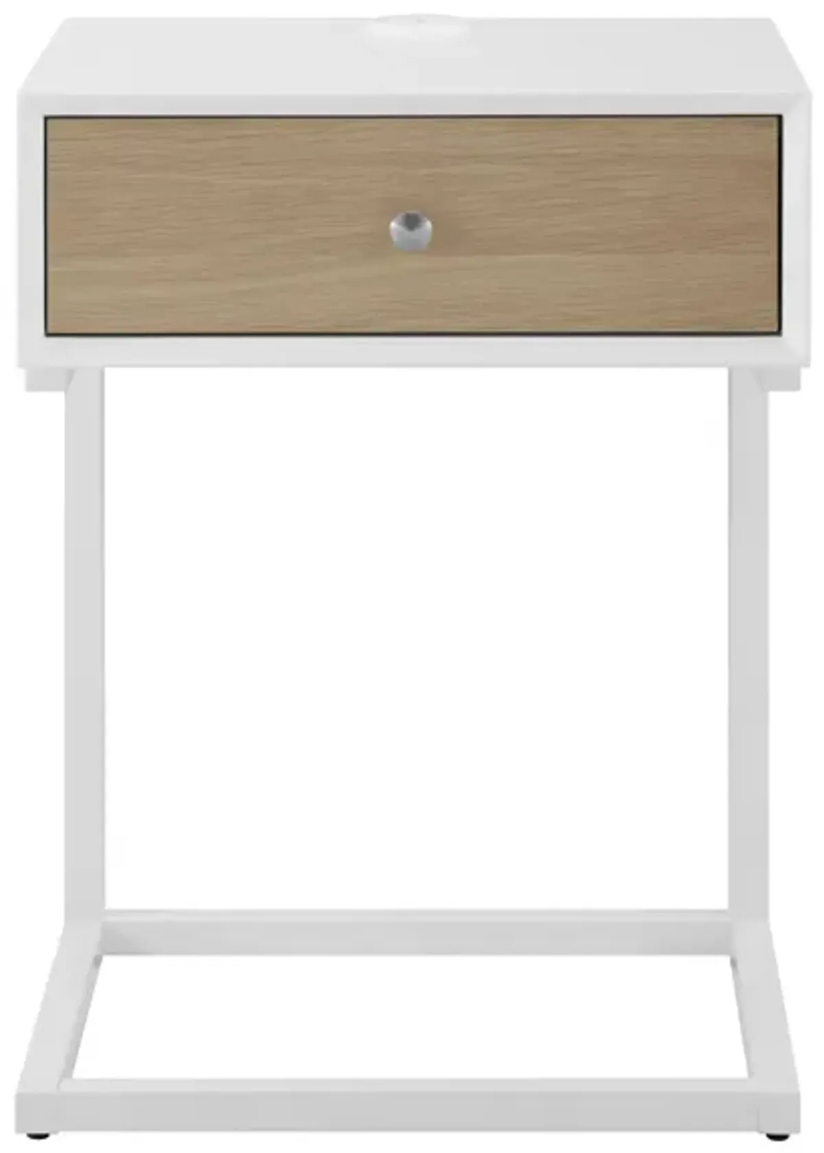 Daeg Smart Side Table in White by EuroStyle