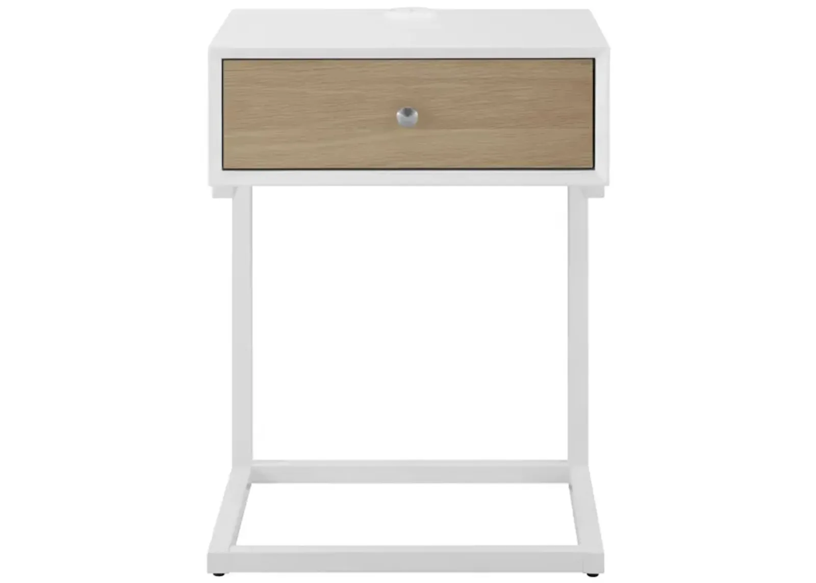 Daeg Smart Side Table in White by EuroStyle