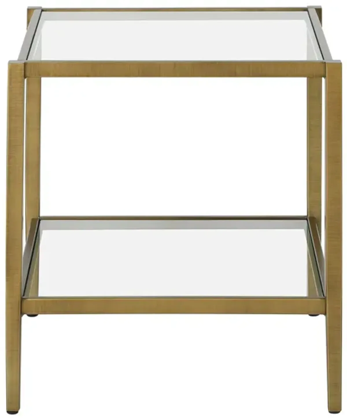 Tocher Side Table in Antique Brass by Hudson & Canal