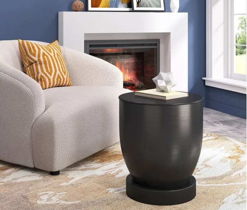 Baku Side Table in Black by Zuo Modern