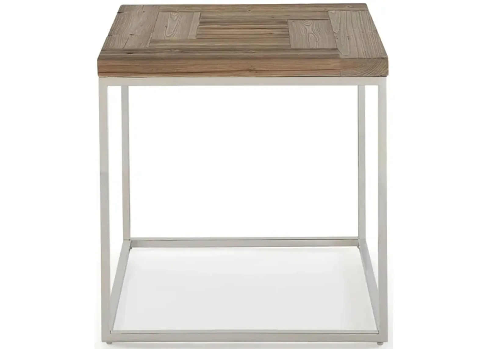 Ace Reclaimed Wood End Table in Natural by Bellanest