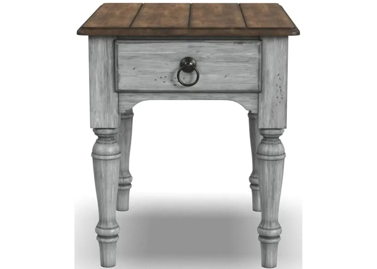 Plymouth End Table in Gray by Flexsteel