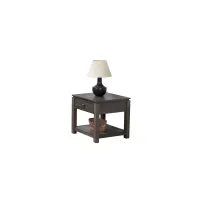 Eastlane Square End Table in Weathered Gray by Sunset Trading