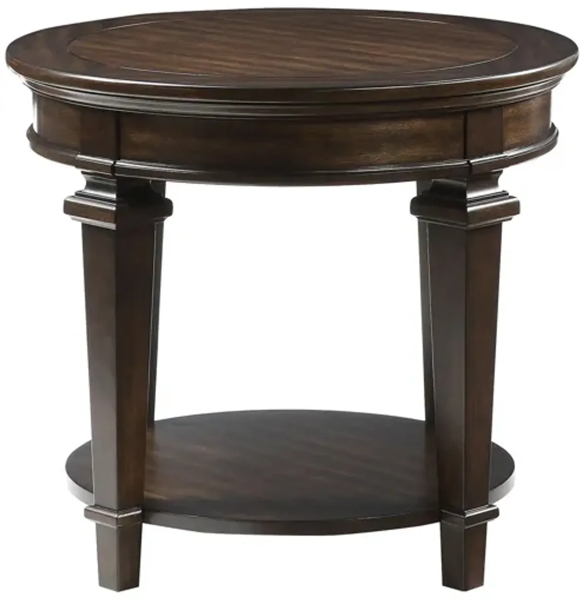 Glimmer End Table in Espresso by Homelegance