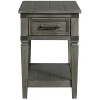 Foundry Chair Side Table in Pewter by Intercon