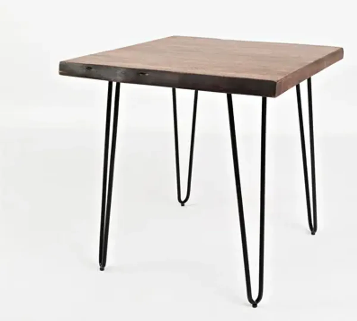 Nature's Live Edge Square End Table