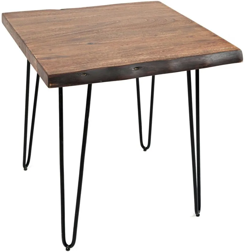 Nature's Live Edge Square End Table in Rich Brown by Jofran