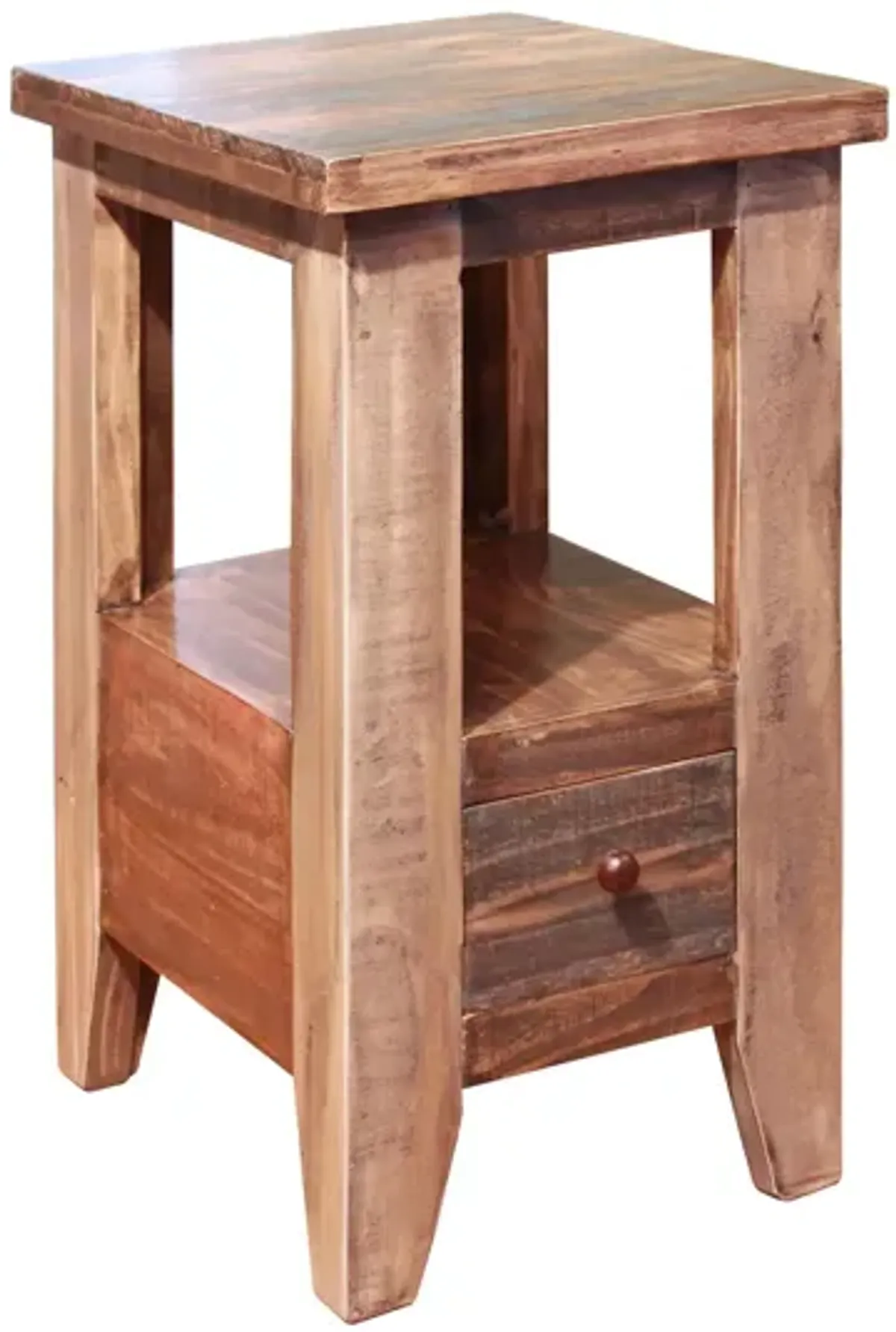 Antique Rectangular Chairside Table
