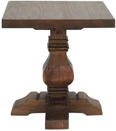 Alice Square End Table in Barnwood by Riverside Furniture