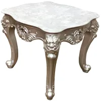 Ariel End Table in Silver by Cosmos Furniture