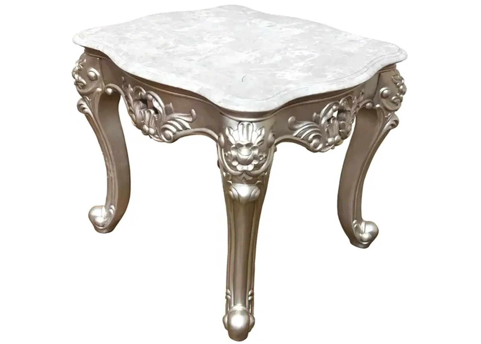 Ariel End Table in Silver by Cosmos Furniture