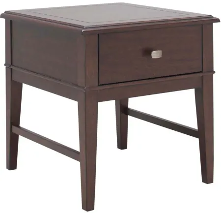 Harlin End Table in Brown by Bellanest