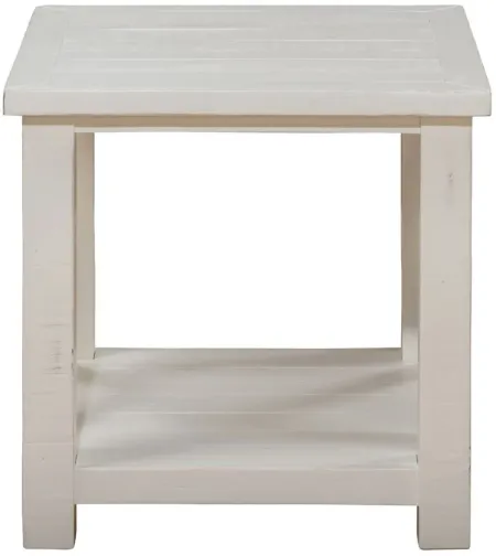 Madaket Square End Table in White by Jofran