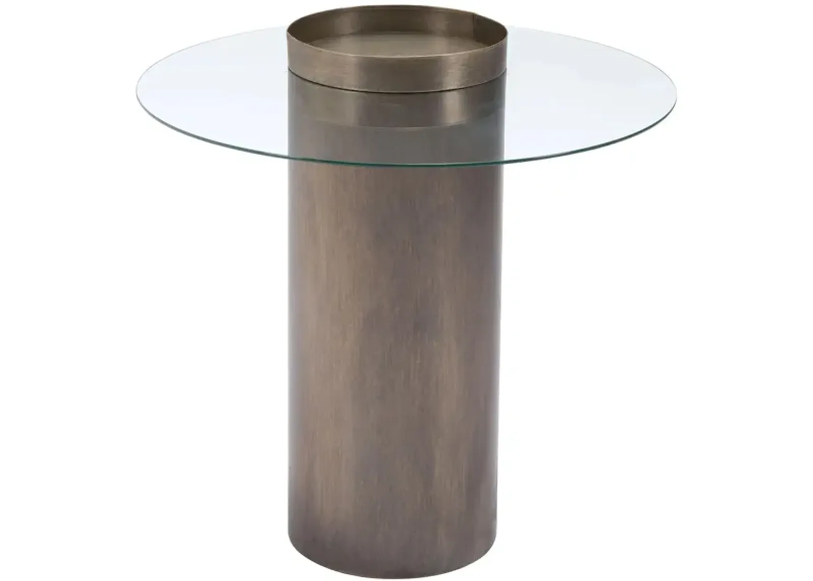 Emi End Table in Antique Gold by Zuo Modern