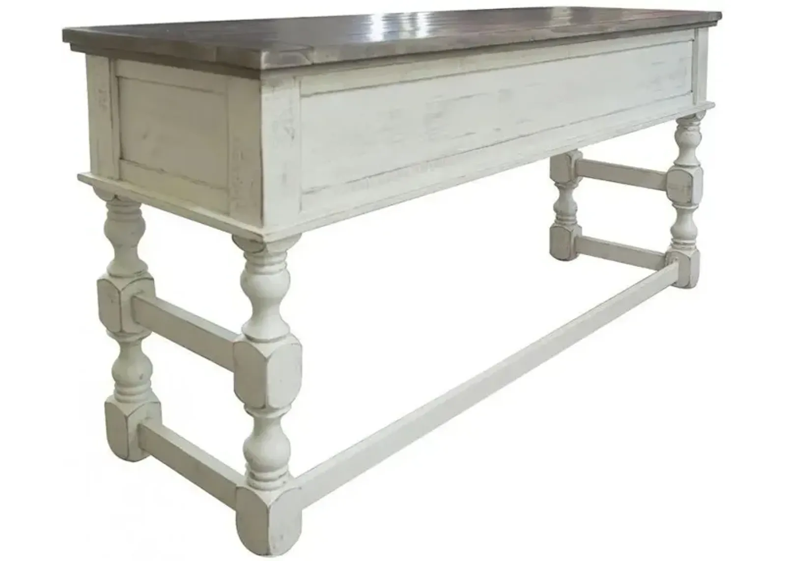 Stone Console Table in Ivory by International Furniture Direct