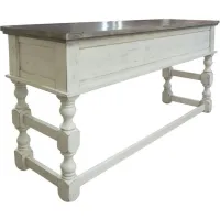 Stone Console Table in Ivory by International Furniture Direct
