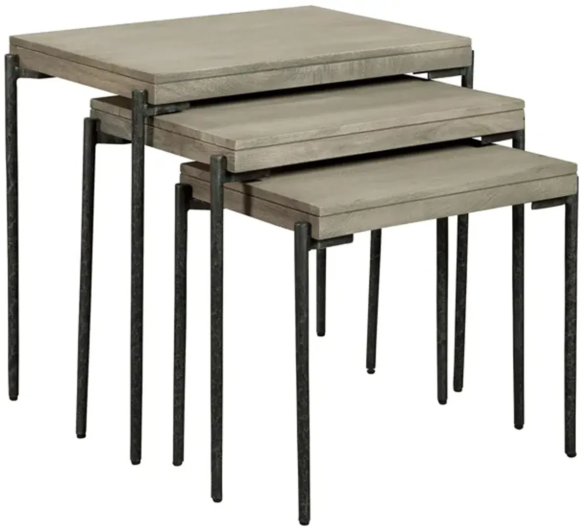 Bedford Gray Nesting Tables- Set of 3 in BEDFORD GRAY by Hekman Furniture Company