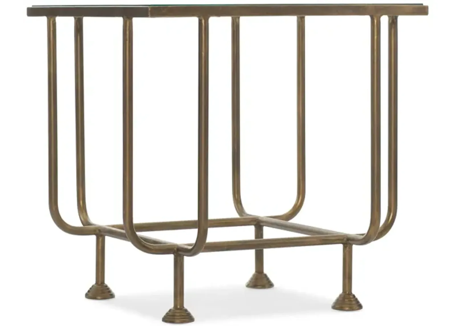 Commerce & Market Kiara Square End Table in Golds by Hooker Furniture