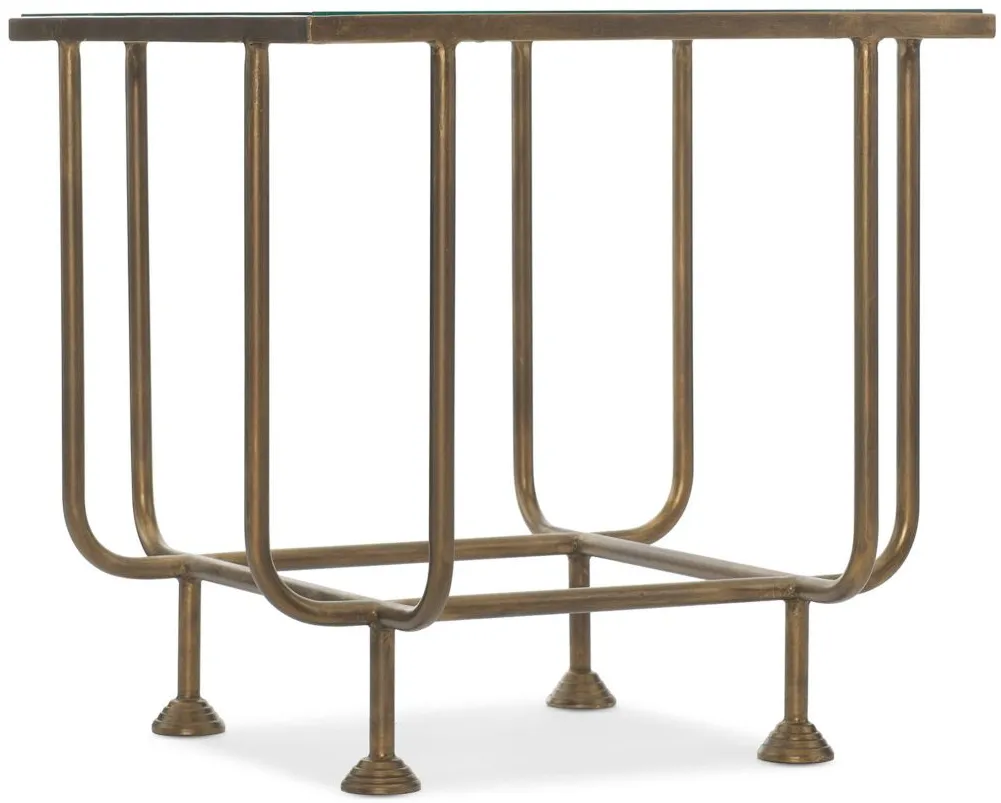 Commerce & Market Kiara Square End Table in Golds by Hooker Furniture