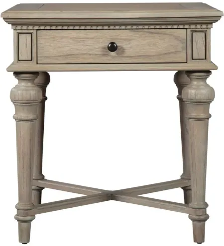 Wellington Estates Side Table in WELLINGTON DRIFTWOOD by Hekman Furniture Company