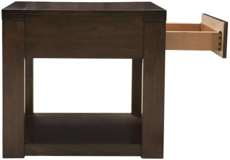 Riata Rectangular End Table in Warm Walnut by Riverside Furniture