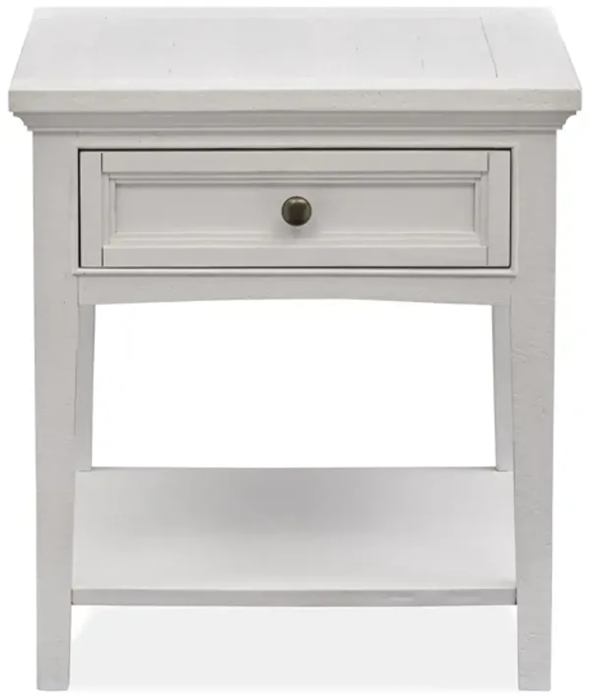 Heron Cove Rectangular End Table in Chalk White by Magnussen Home