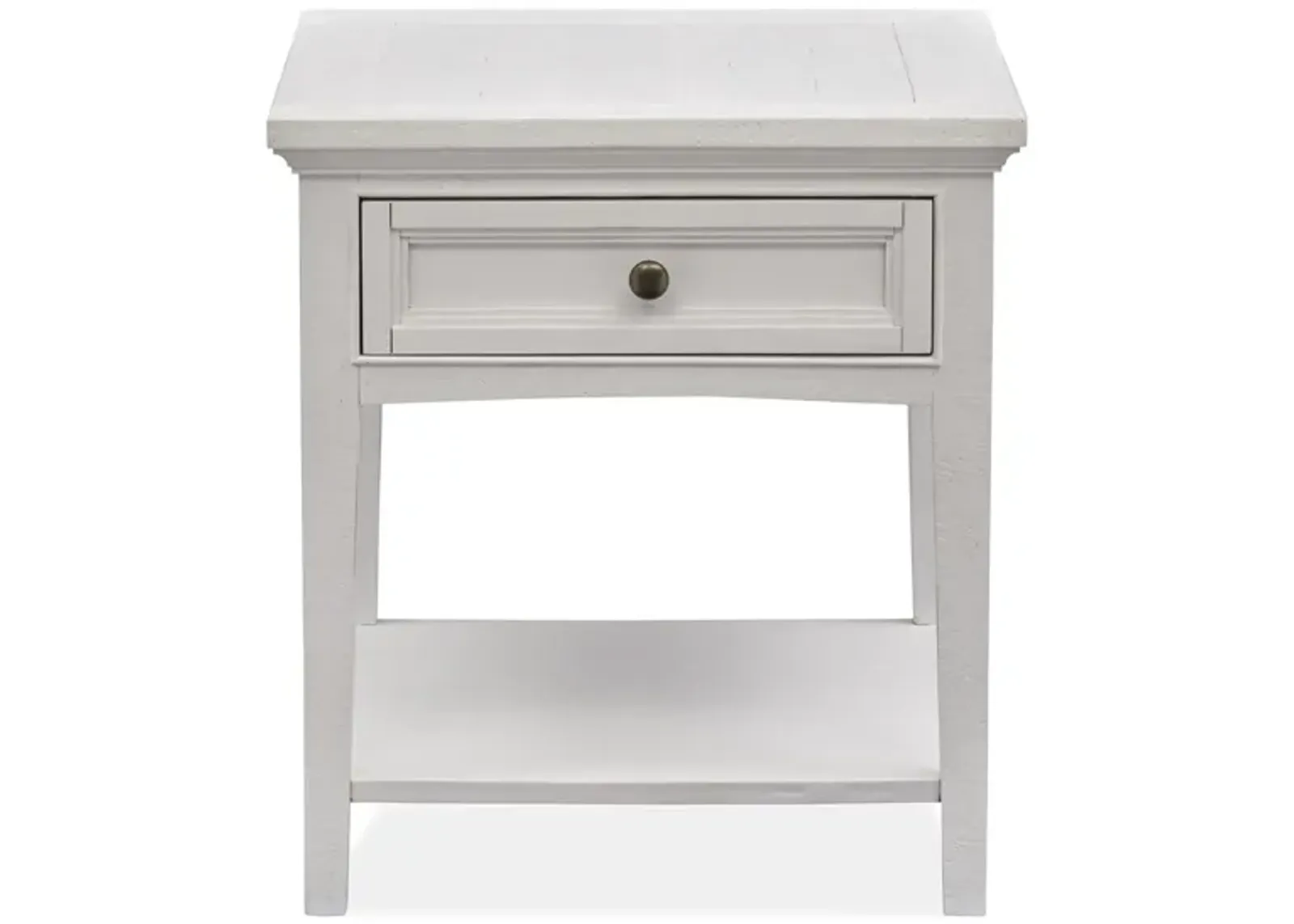 Heron Cove Rectangular End Table in Chalk White by Magnussen Home