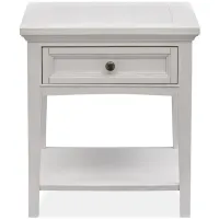 Heron Cove Rectangular End Table in Chalk White by Magnussen Home