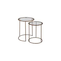 Special Reserve Rivet Nesting Tables- Set of 2 in SPECIAL RESERVE by Hekman Furniture Company
