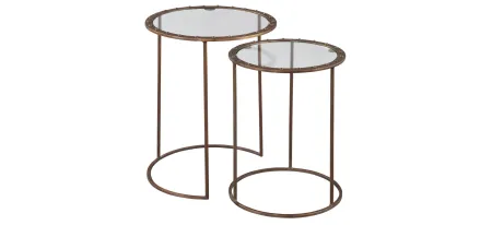 Special Reserve Rivet Nesting Tables- Set of 2 in SPECIAL RESERVE by Hekman Furniture Company