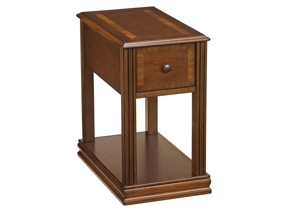 Alonzo Chairside Table in Brown by Ashley Furniture