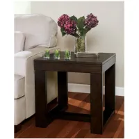 Tula Square End Table in Dark Brown by Ashley Furniture