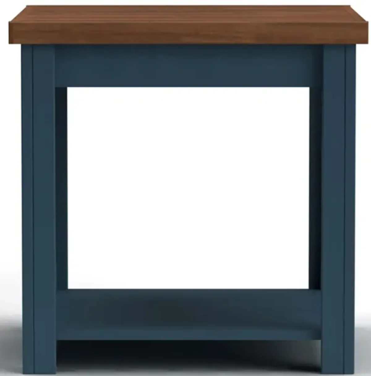 Nantucket End Table in Blue Denim and Whiskey by Legends Furniture