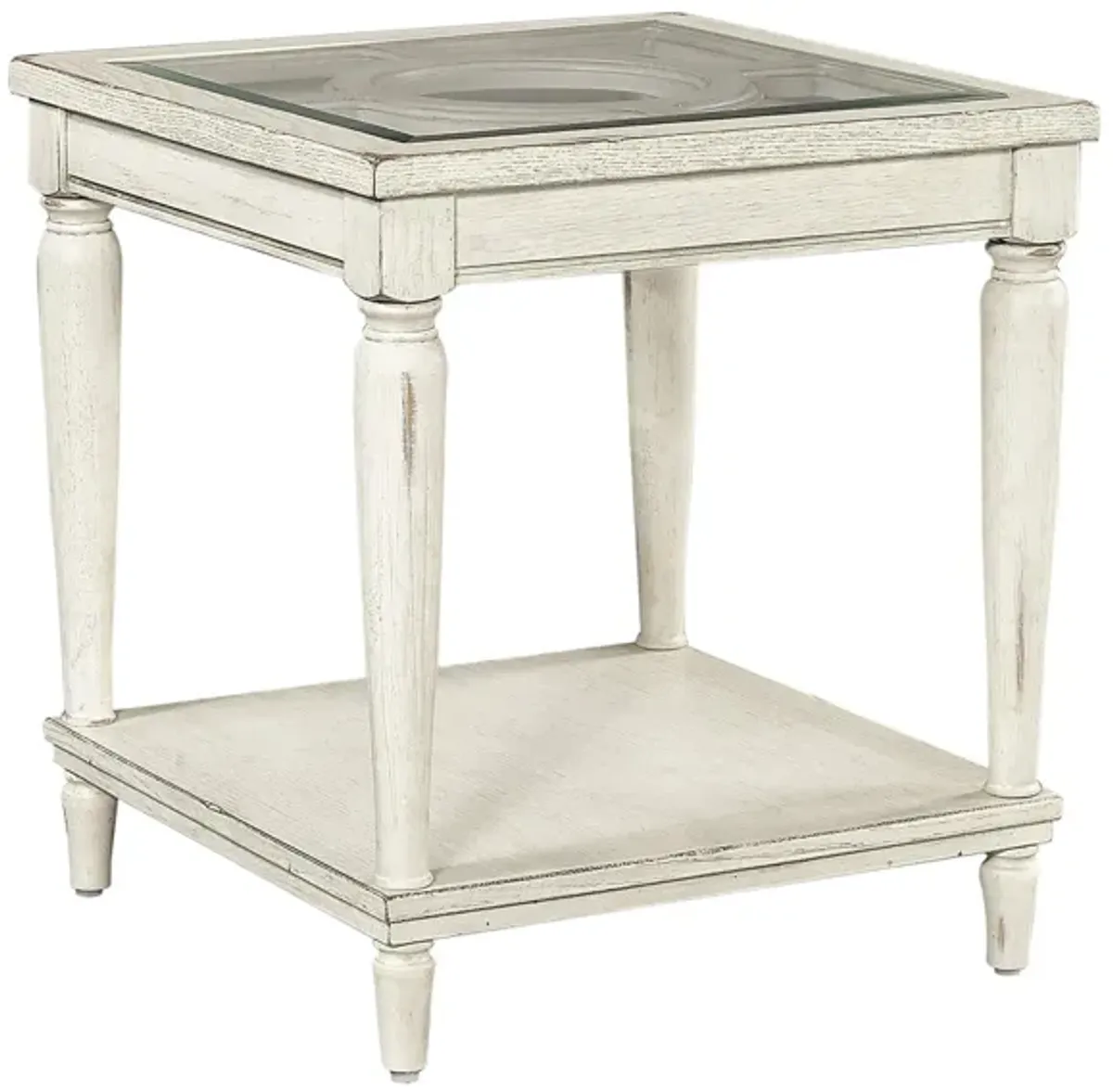 Radius End Table in Alabaster by Aspen Home