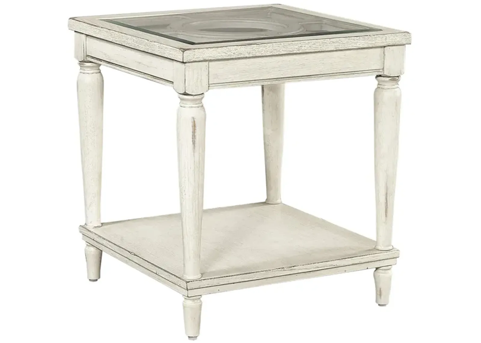 Radius End Table in Alabaster by Aspen Home