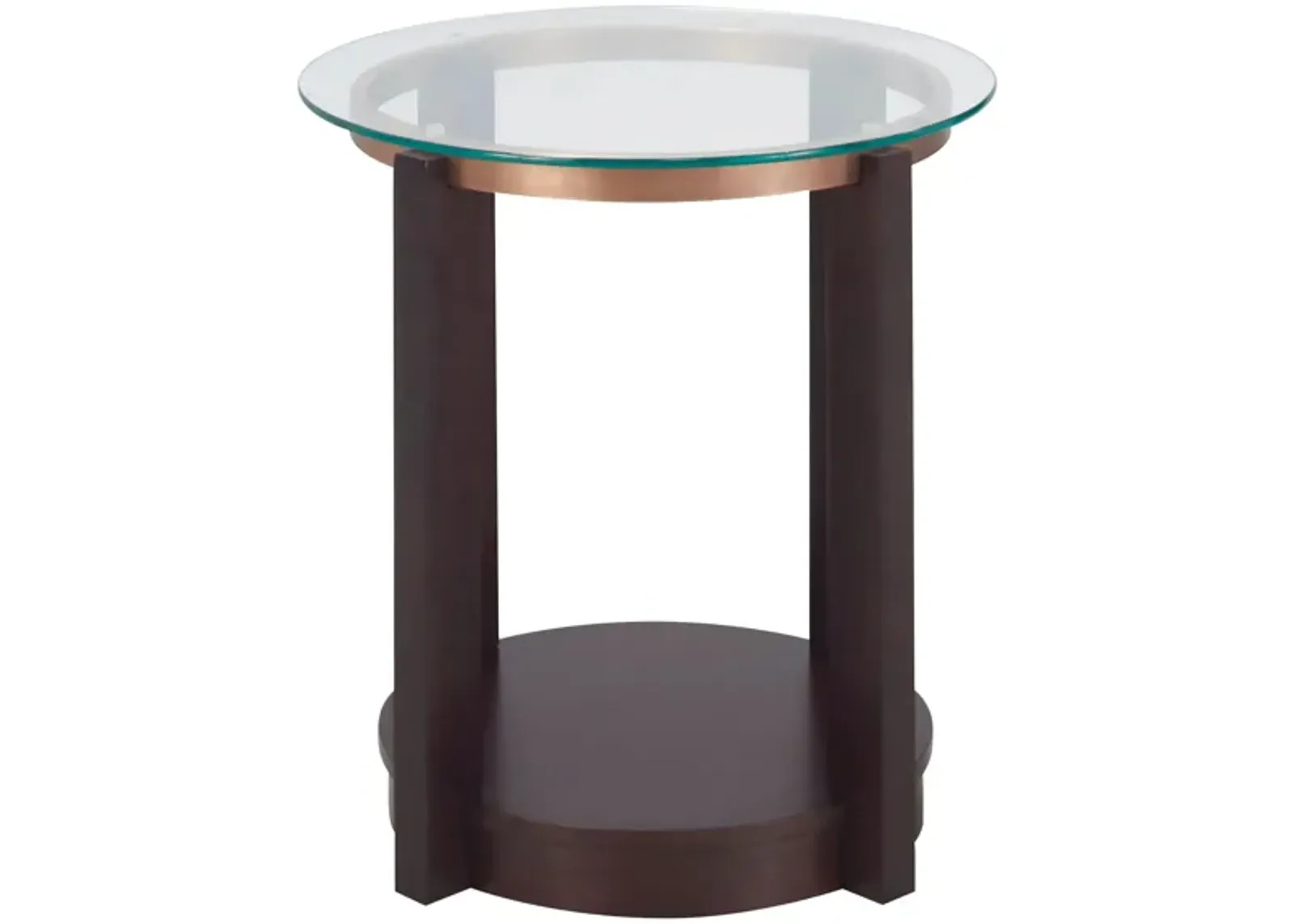 Laurent End Table in Brown by Elements International Group