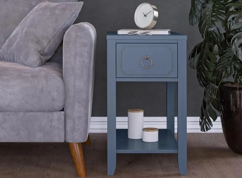 Her Majesty End Table in Blue by DOREL HOME FURNISHINGS